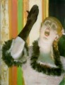 singer with glove Impressionism ballet dancer Edgar Degas